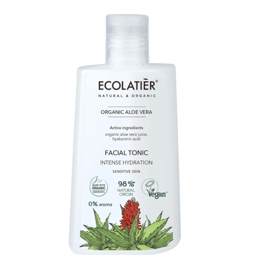 ECOLATIẼR Facial Tonic Intense Hydration Formula with Organic Aloe Vera
